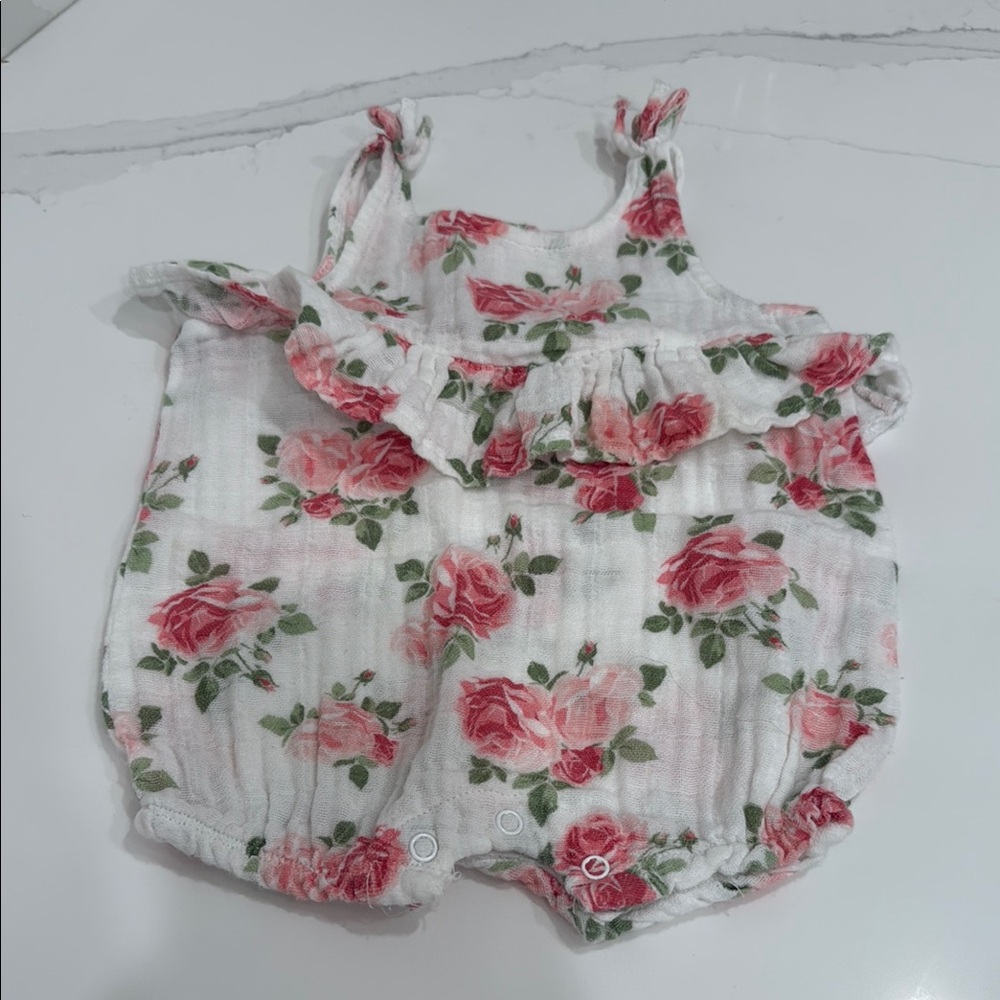Mud Pie Floral Baby Outfit